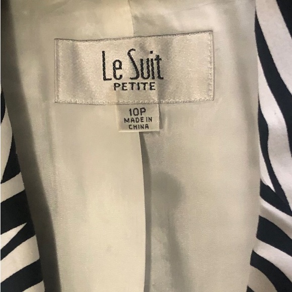 Le Suit Petite Jacket Sz 10P - Picture 5 of 7